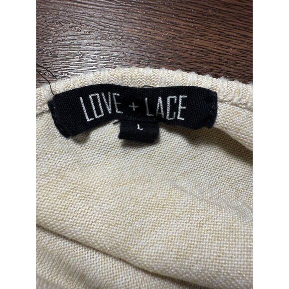 Love + Lace Women's Fall Autumn Pumpkin Sweater Large - Picture 4 of 9